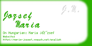 jozsef maria business card